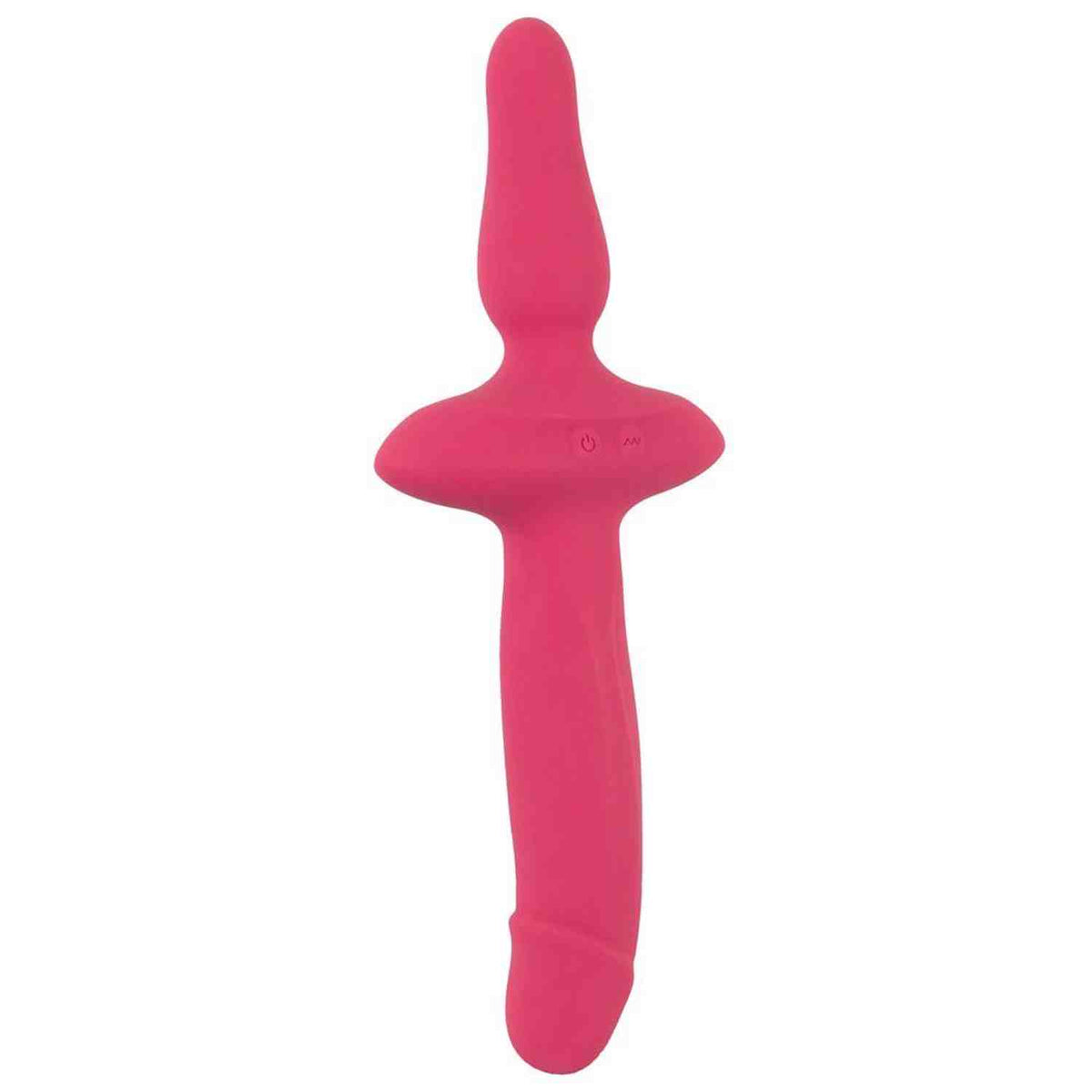 Plug anale 2in1 10 funzioni – vibrante, ricaricabile, rosa | Couples Choice