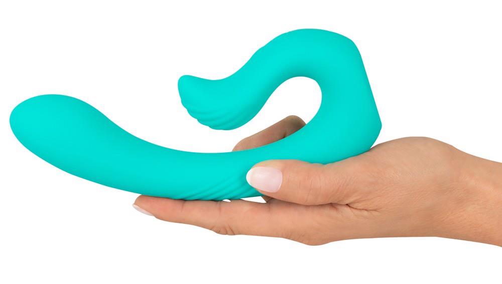 Vibromasseur spécial Naira Heads 10 fonctions – rechargeable, double, turquoise | beau coeur