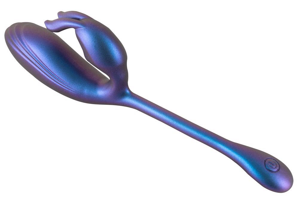Bullet-Vibrator 10 Funktionen – wiederaufladbar, doppelt, blau | Sweet Smile