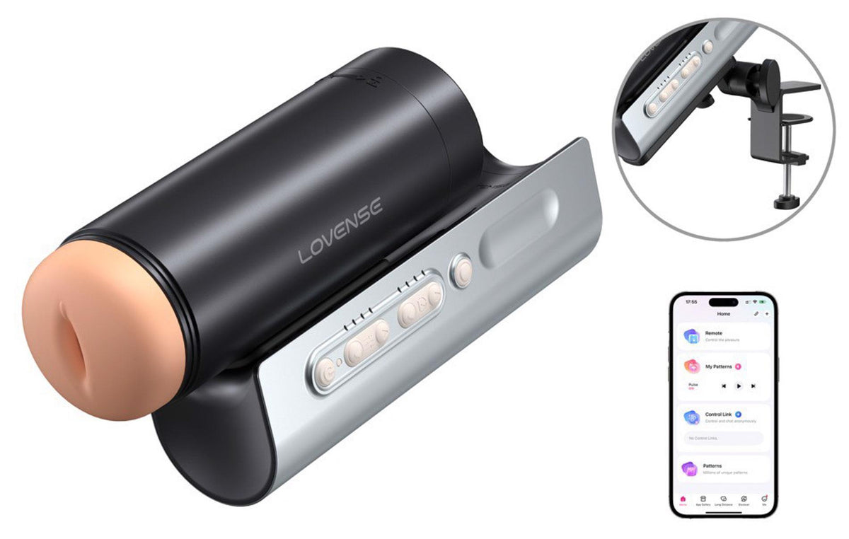 Maszturbátor Solace Pro 23.15 cm – fekete | Lovense