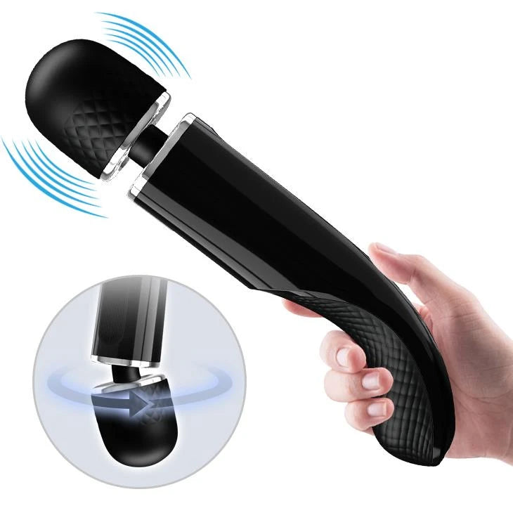Masseur wand 7 fonctions – rechargeable, noir BI-014848 | Pretty Love