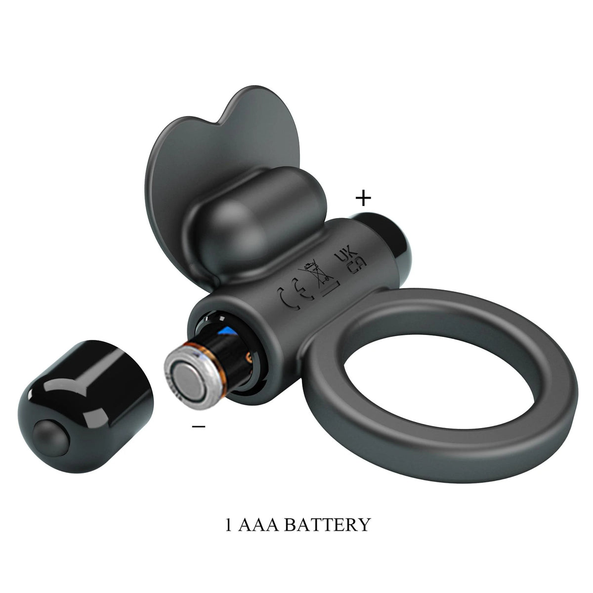 Anillo para el pene Vibrant Debonaire 10 funciones – vibrador, negro | Pretty Love