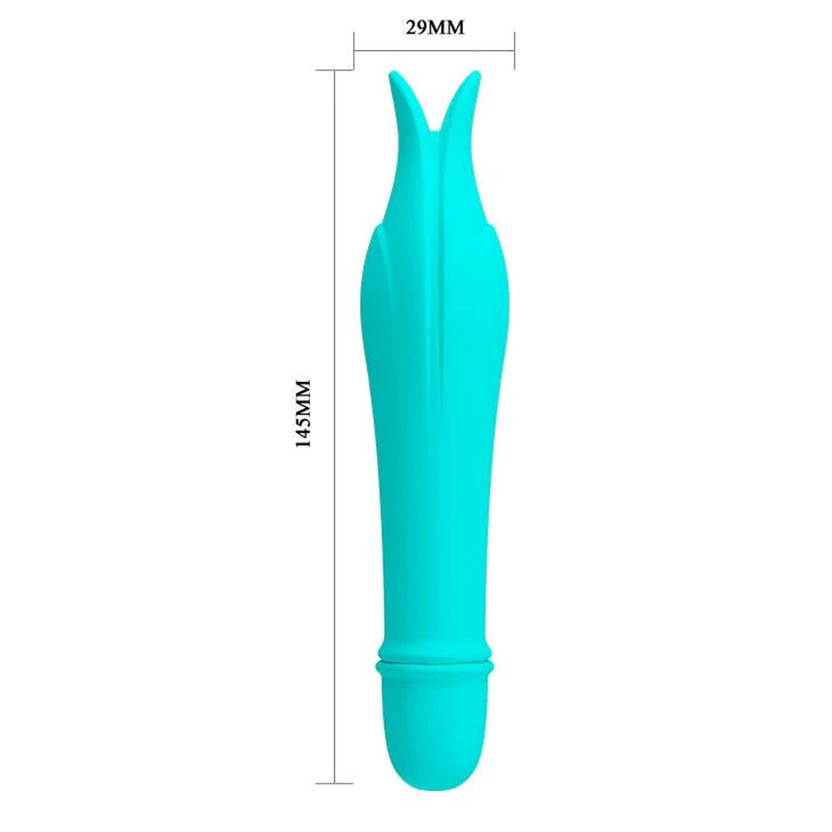 Mini vibrador Valentine 7 funciones – recargable, azul claro | Pretty Love