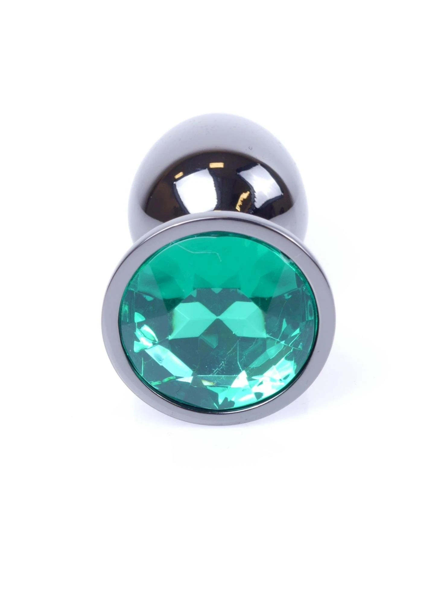 Plug-Bijoux Plug Argent foncé - Vert