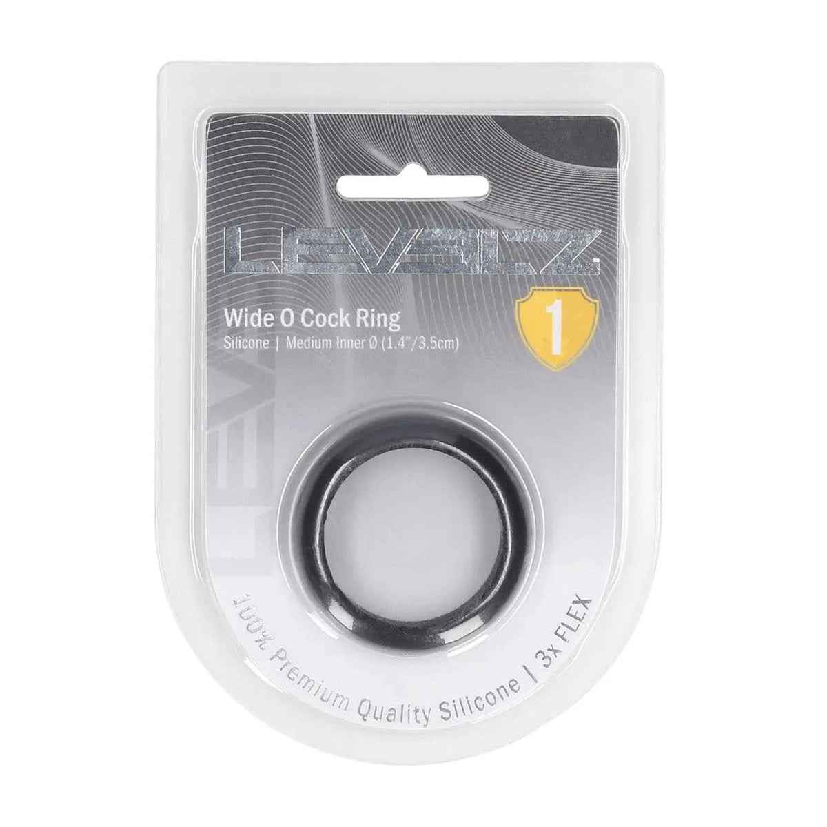 Anello fallico Wide – nero 36-LVL01-0010BLK | Levelz