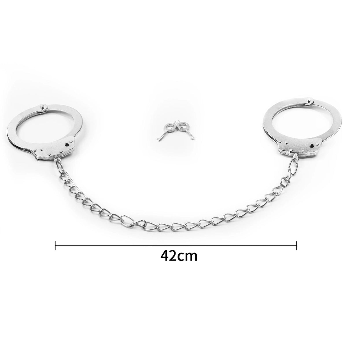 Algemas Leg Cuffs – vibratória, prateada | Lovetoy