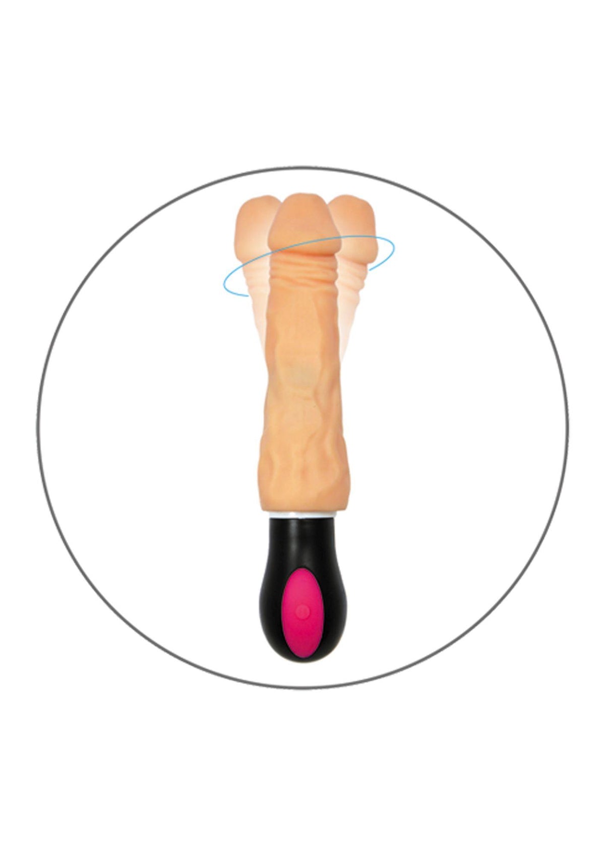 Vibrador realista Jupiter 12 funciones – rotatorio, de cyberskin, nude | Favorites