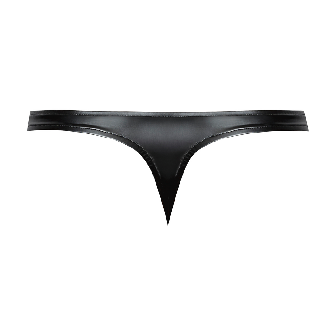 Perizoma uomo Bong – wetlook, nero 442301BKSM | Male Power