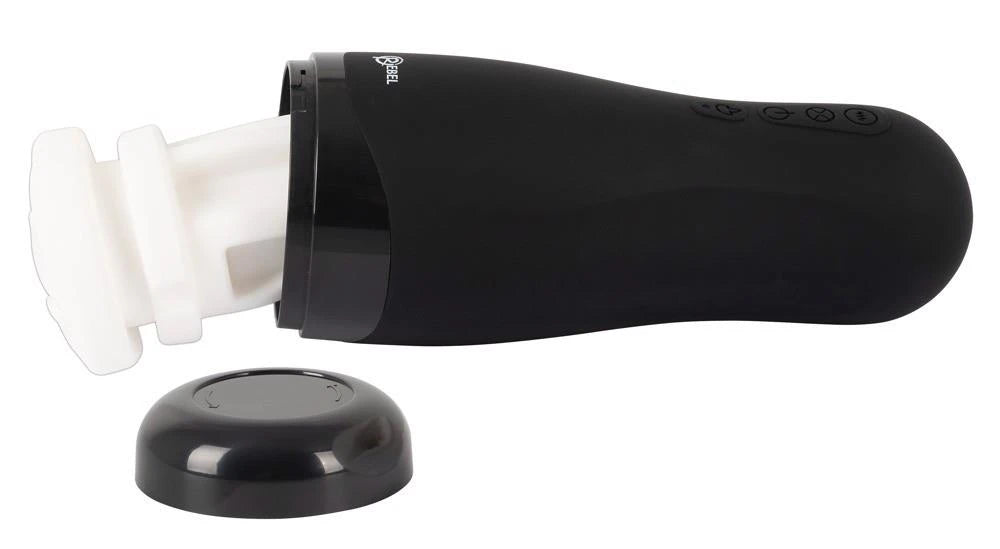Masturbator 3 functions – rechargeable, black 26 cm | Rebel