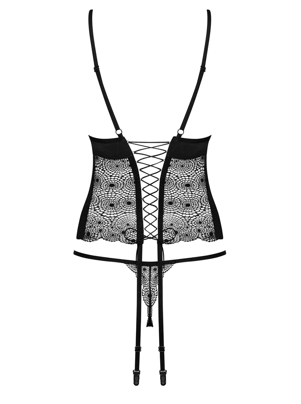 Conjunto de lencería Sharlotte – negro | Obsessive