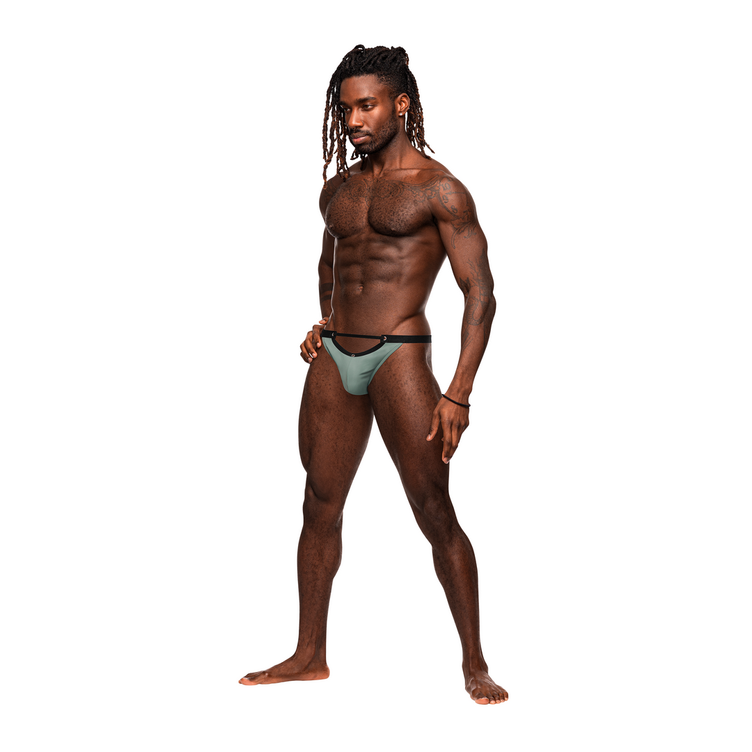 Men's thong Micro Jade – green 455276JASM | Male Power
