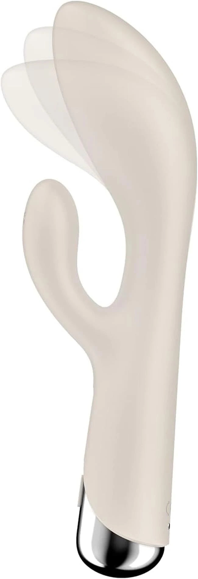 Vibrador rabbit Spinning 19.97 cm – recargable, blanco | Satisfyer