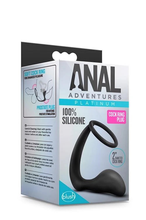Anello fallico Adventures – nero | Blush
