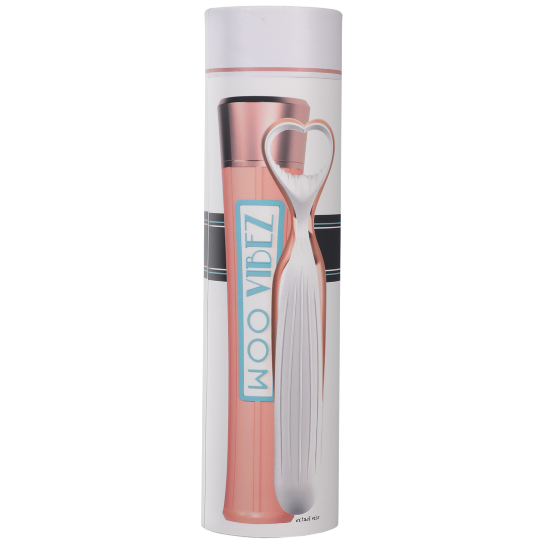 Vibratore ricaricabile in silicone con scatola portaoggetti