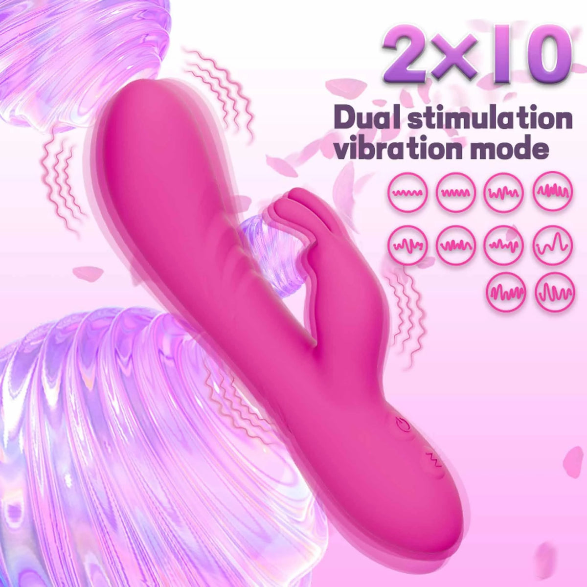 Vibratore rabbit Jade – ricaricabile, fucsia | Favorites