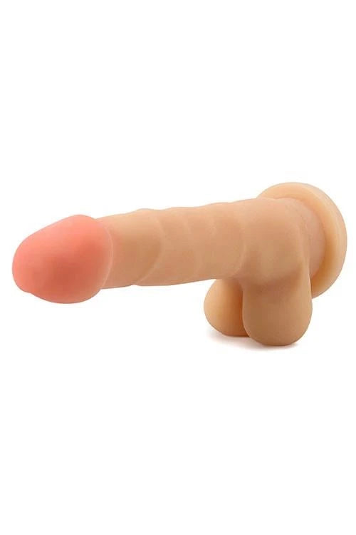 Consolador realista AU Naturel Sensa Feel SAM – con ventosa, de cyberskin, beige | Blush