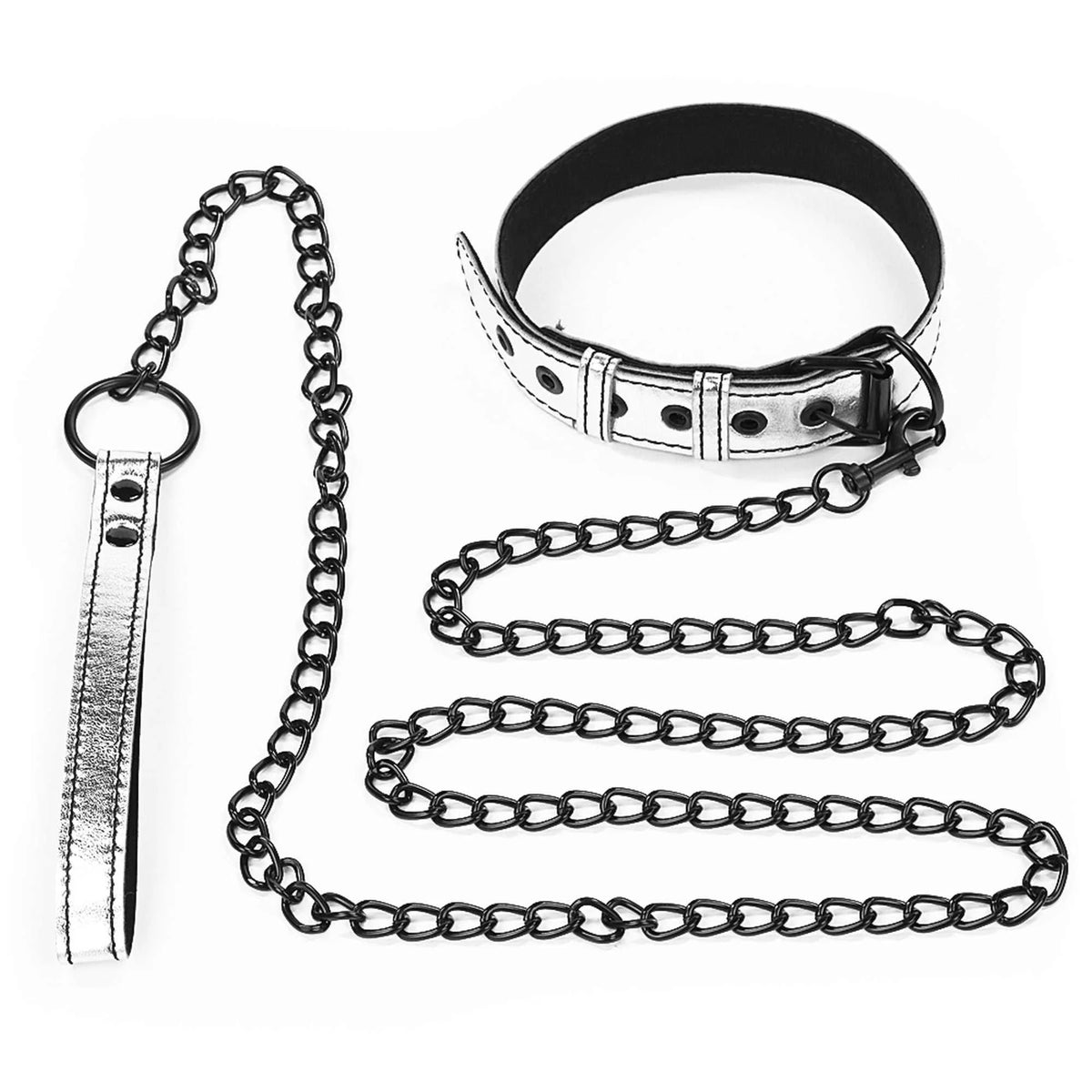 Costrizione bondage Pup Collar With Leash – nera 10-LV761004-6 | Lovetoy