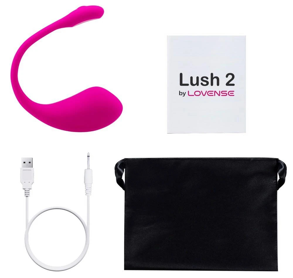 Vibrating egg Lush 2 18 cm – app-controlled, pink | Lovense