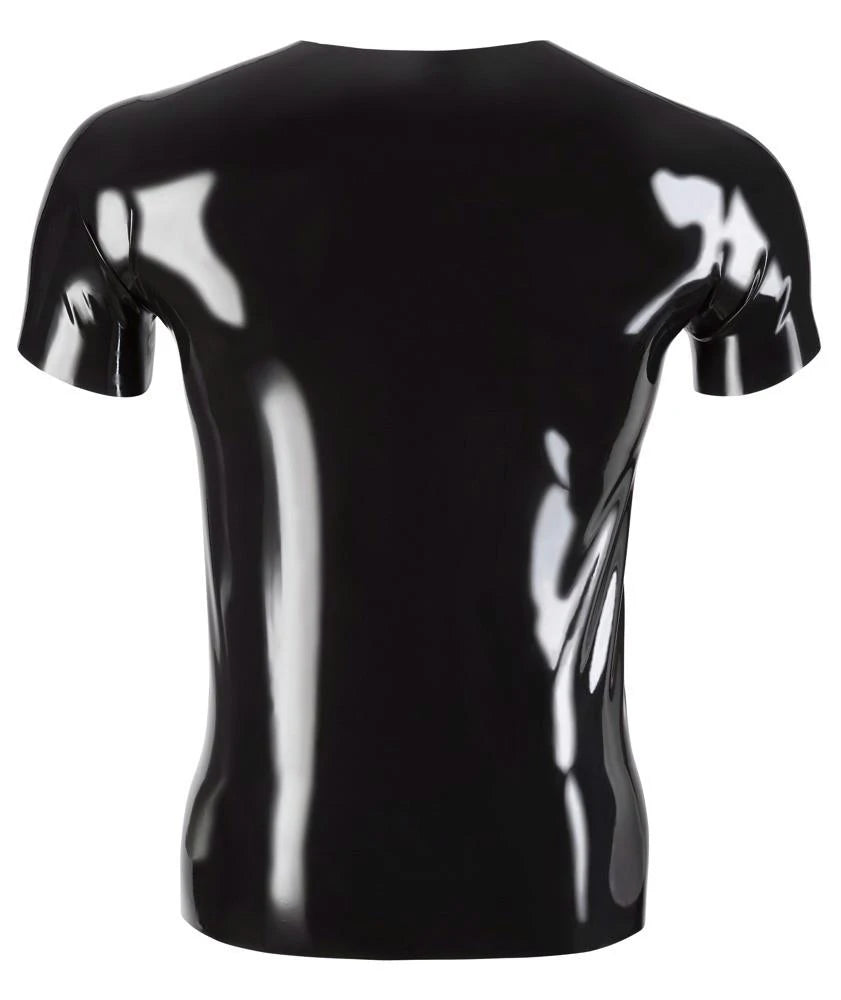 Men's shirt – latex, mini, black | Late X