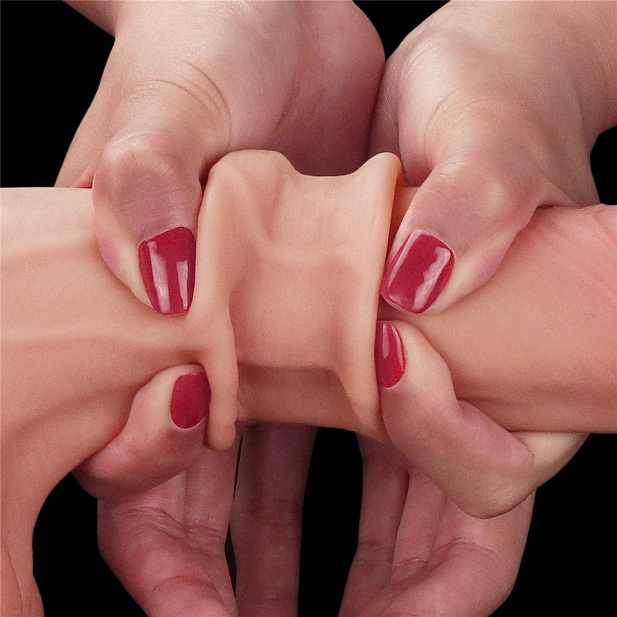 Dildo realistico Layer Whole Testicle 22 cm – con ventosa, vibrante, nude | Lovetoy