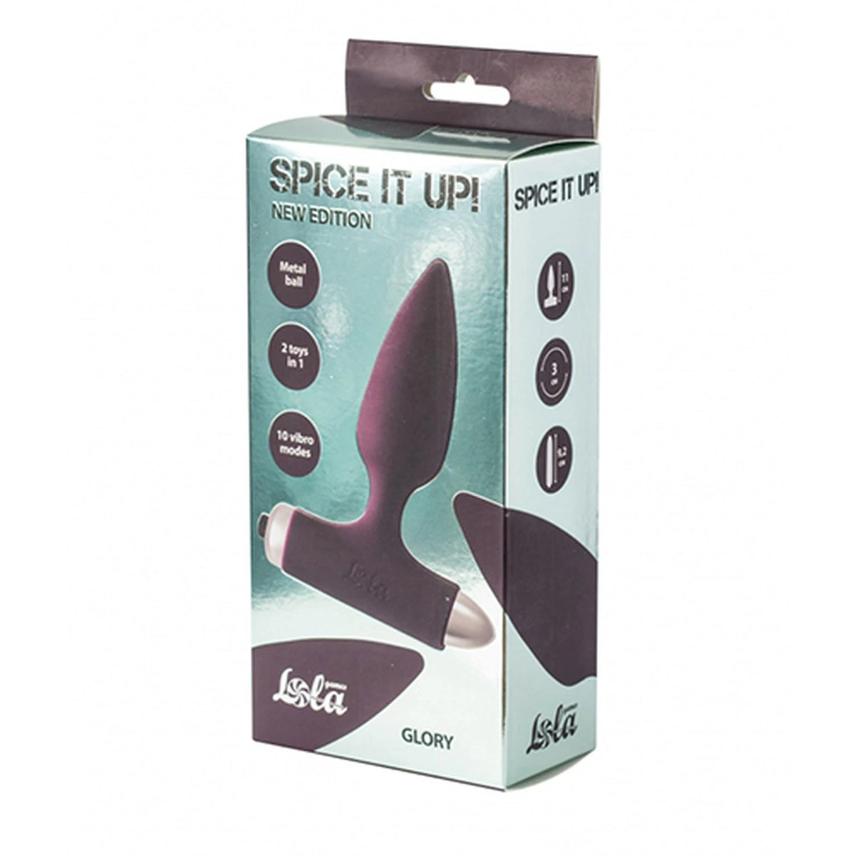 Plug anal Spice Glory 10 fonctions – vibrant, rouge | Lola Toys