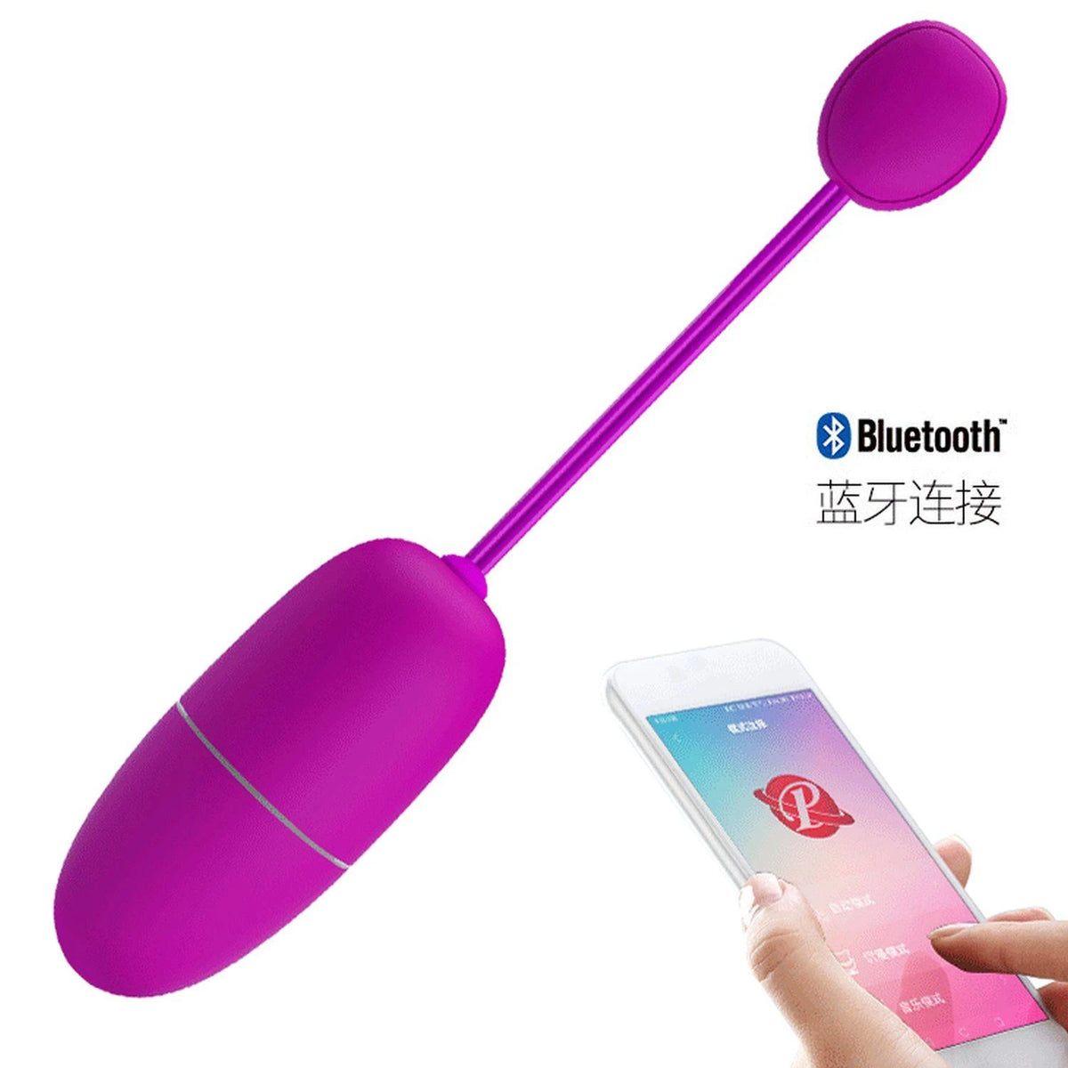 Vibrating egg Nymph 12 functions – app-controlled, fuchsia | Pretty Love