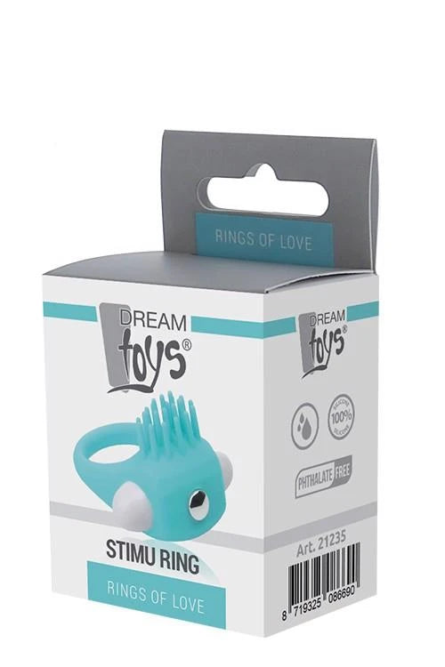 Anello fallico Stimu – vibrante, blu 35-21235 | Dream Toys