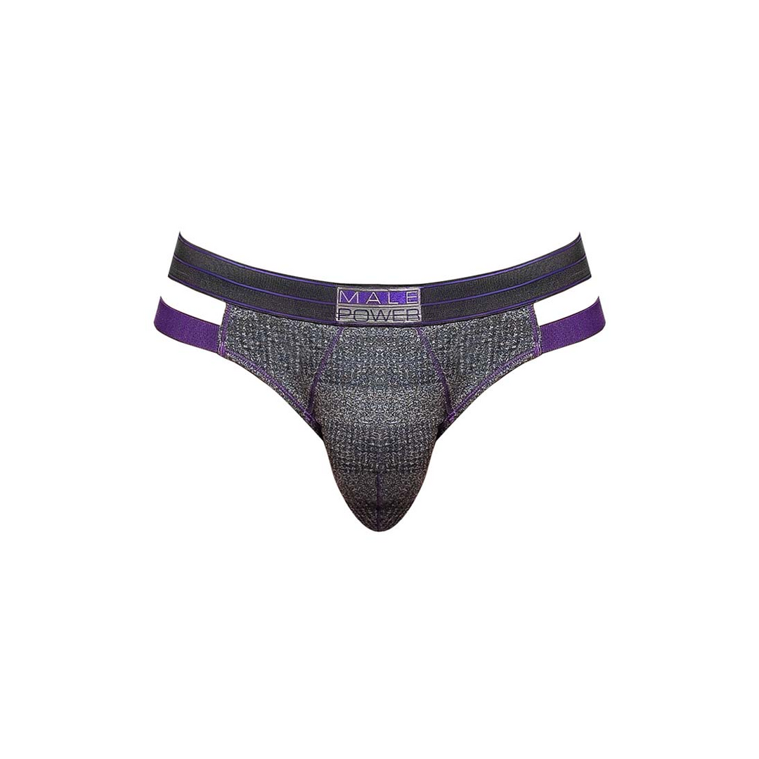 Ropa interior masculina Heather Haze Cut Out Bikini – con calor, gris | Male Power