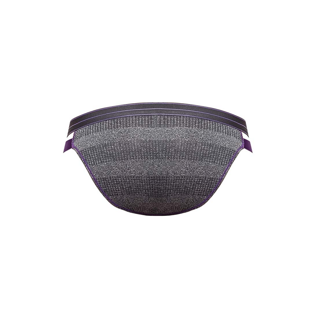 Ropa interior masculina Heather Haze Cut Out Bikini – con calor, gris | Male Power