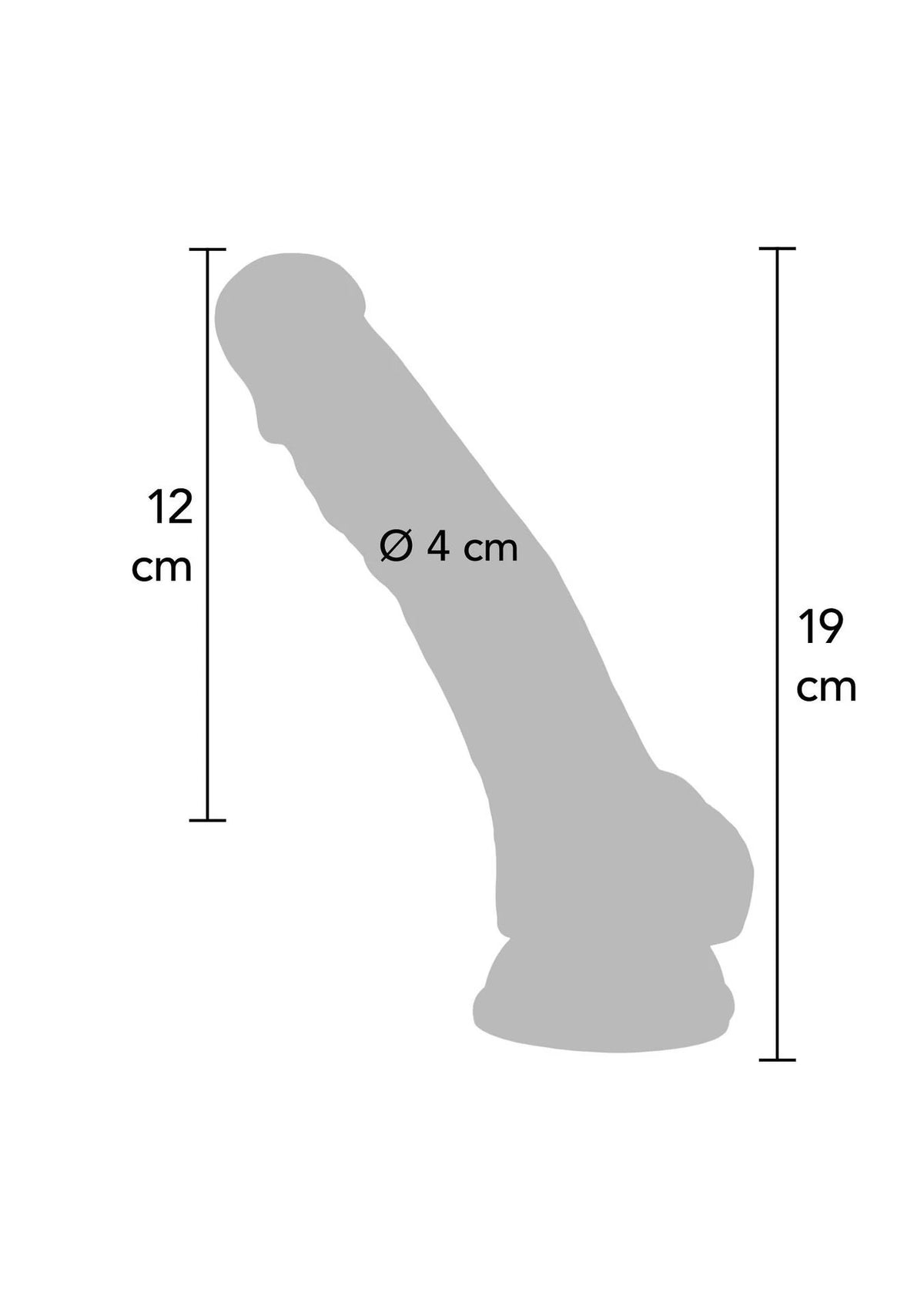 Dildo realista Happy Dicks 7.5in – com ventosa | ToyJoy