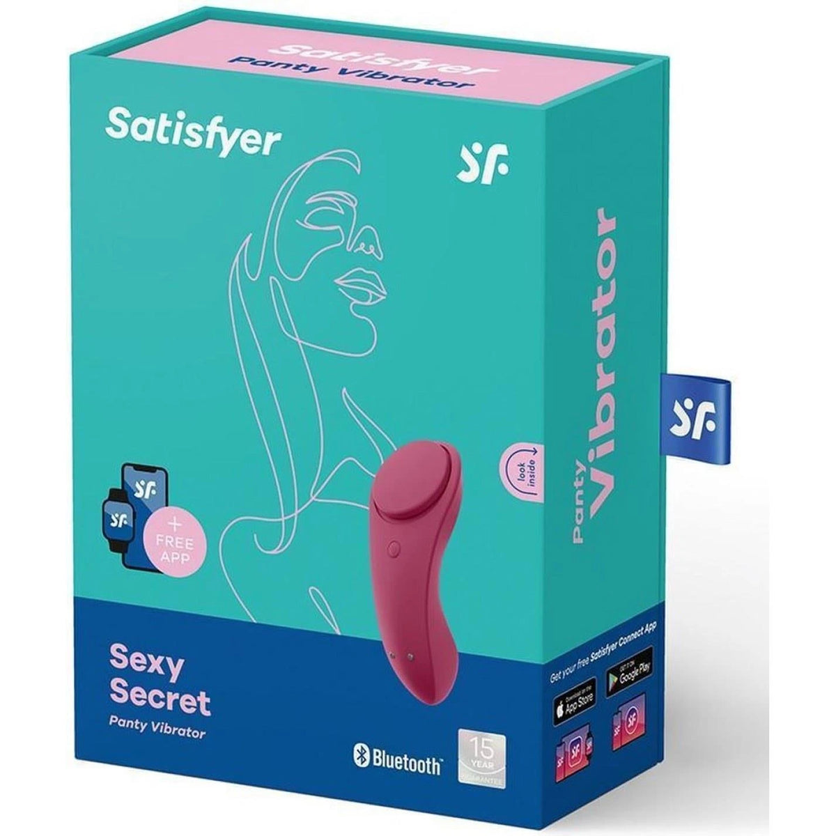 Estimulador de clítoris – recargable, rojo | Satisfyer