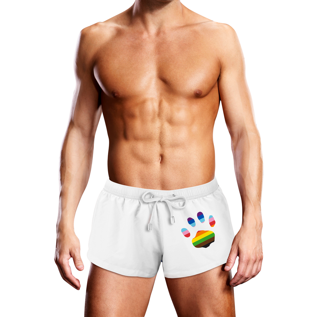 Short de bain blanc patte oversize - XL