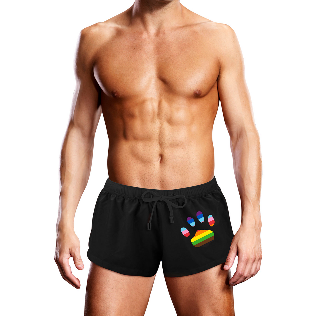 Short de bain - Patte surdimensionnée noire - S