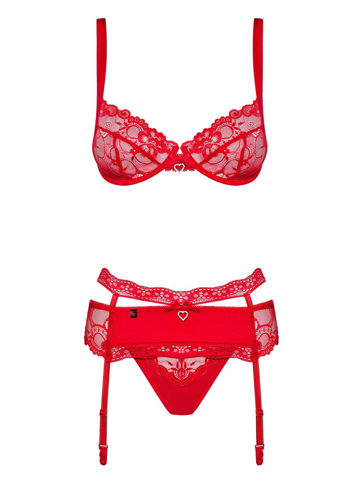 Completino Heartina – rosso | Obsessive