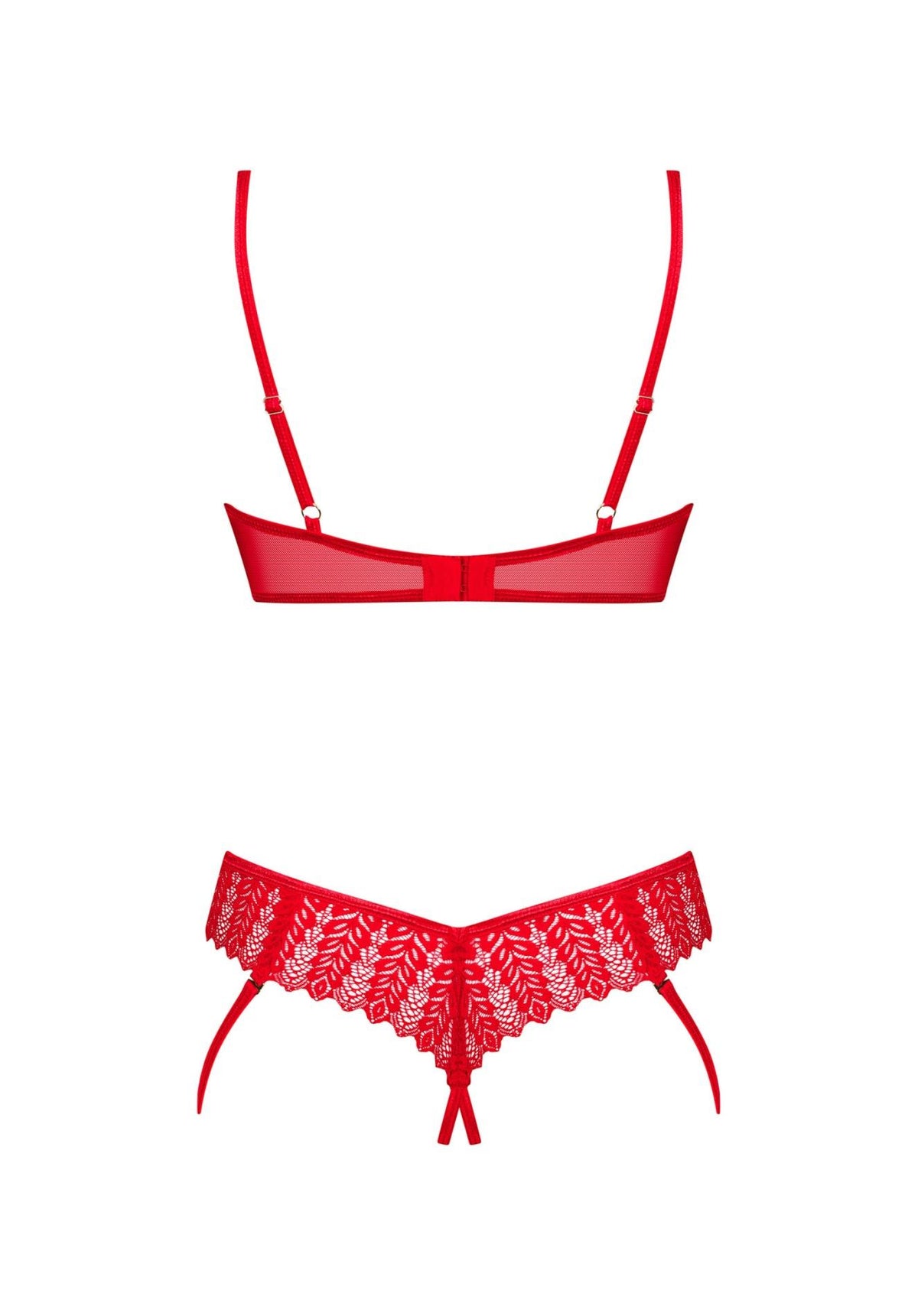Ensemble de lingerie Ingridia – rouge 22151953141 | Obsessive