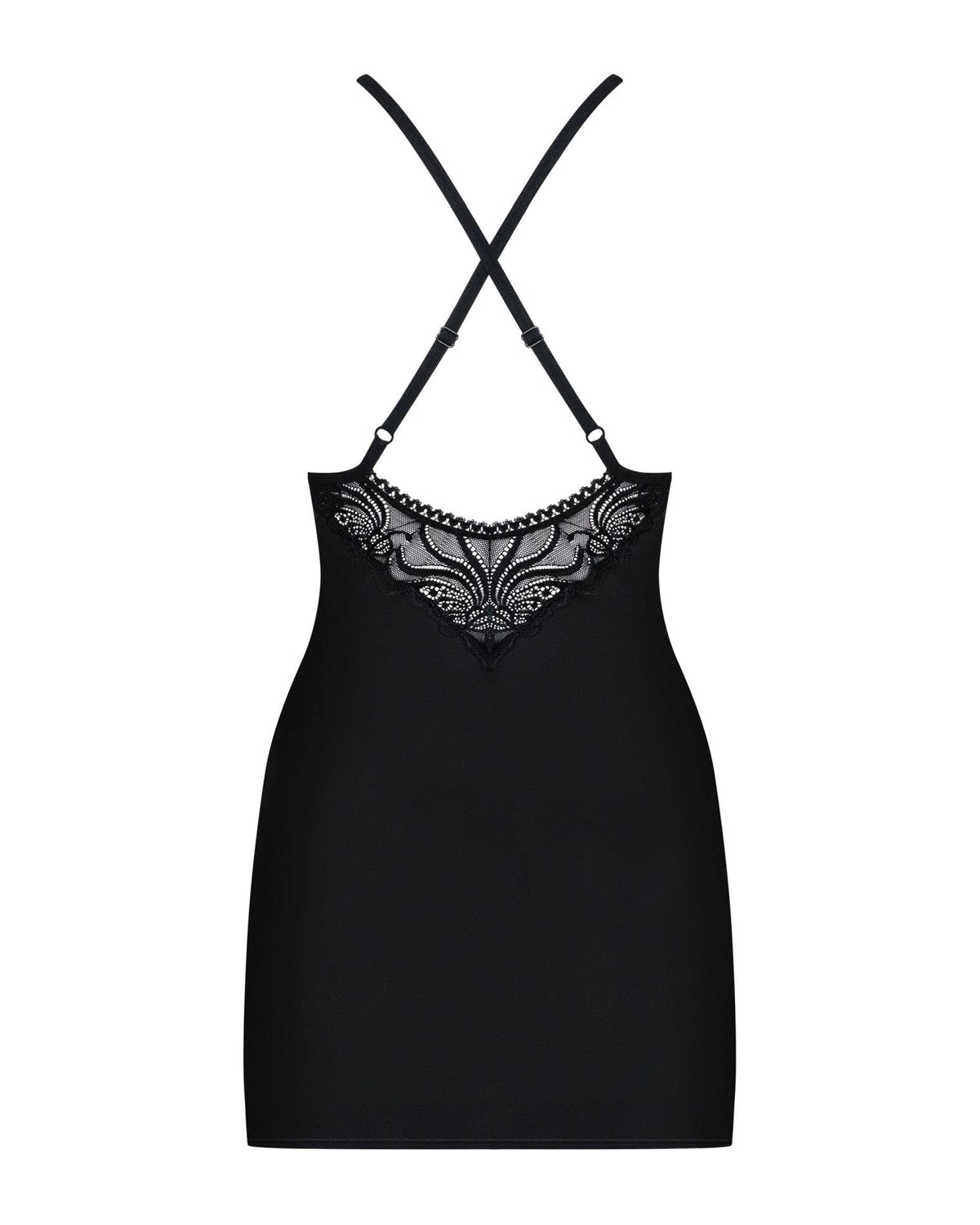 Robe – en dentelle, noire | Obsessive