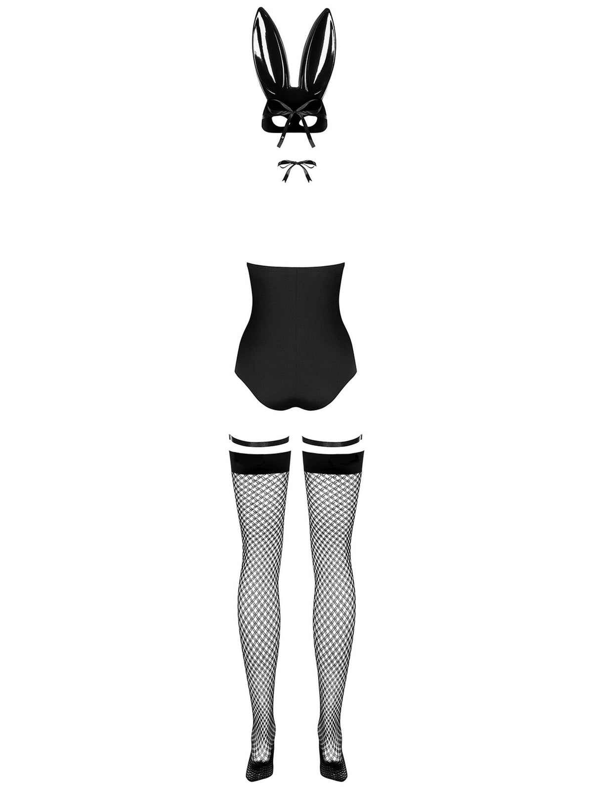 Disfraz – con liguero, negro | Obsessive