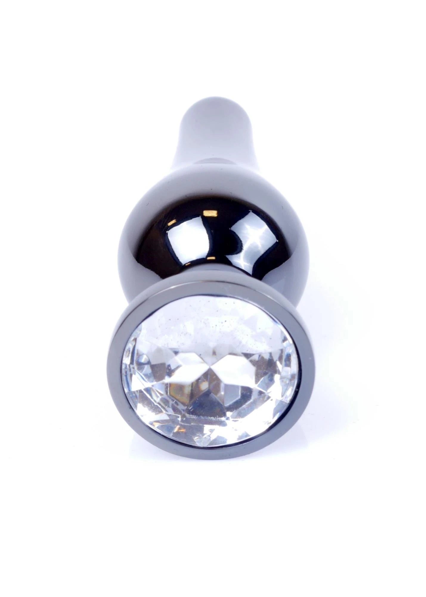 MyLove Toys - Bijoux BUTT PLUG Argent foncé - Transparent