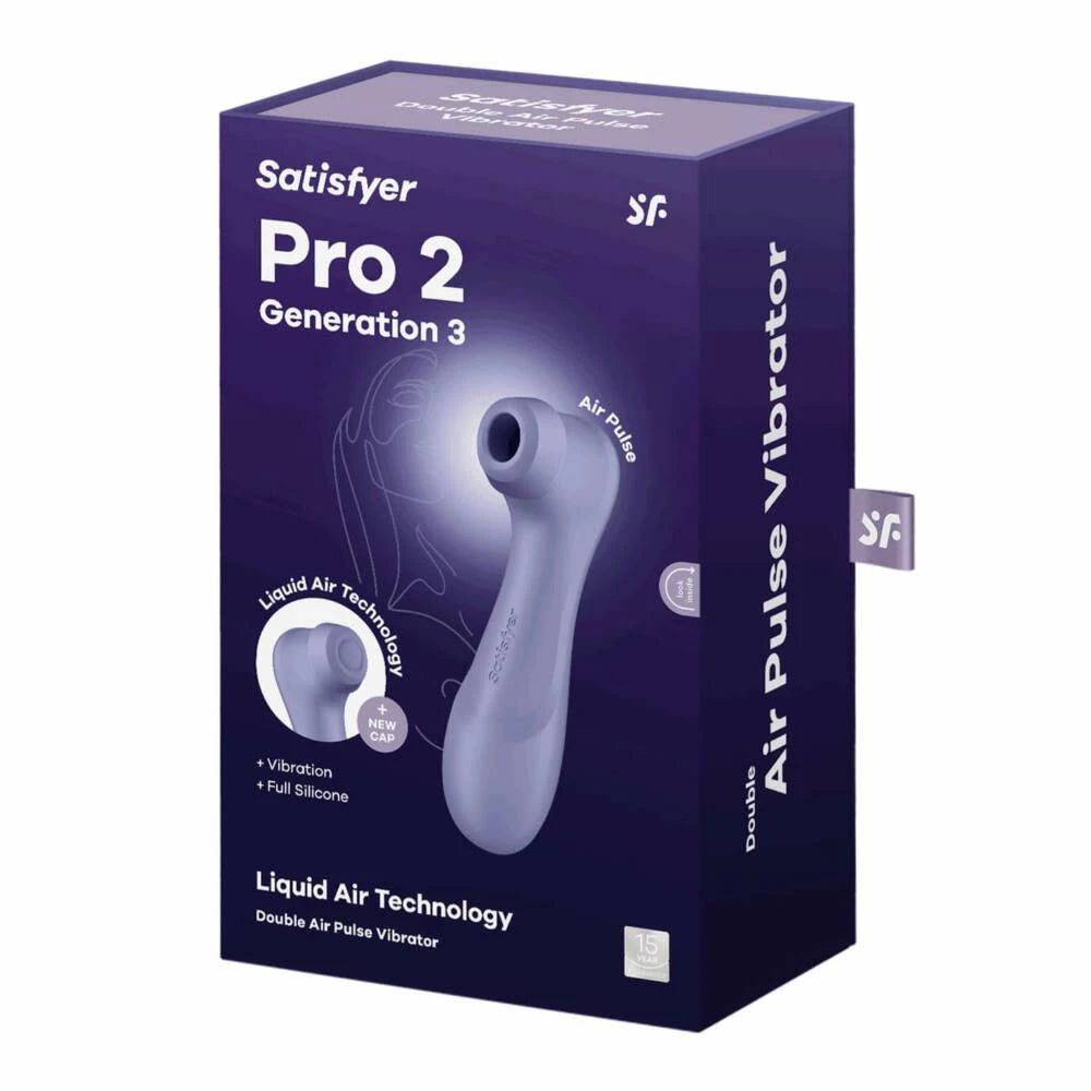 Clitoral stimulator Pro 2 Generation 3 Air 16.5 cm – rechargeable, purple | Satisfyer