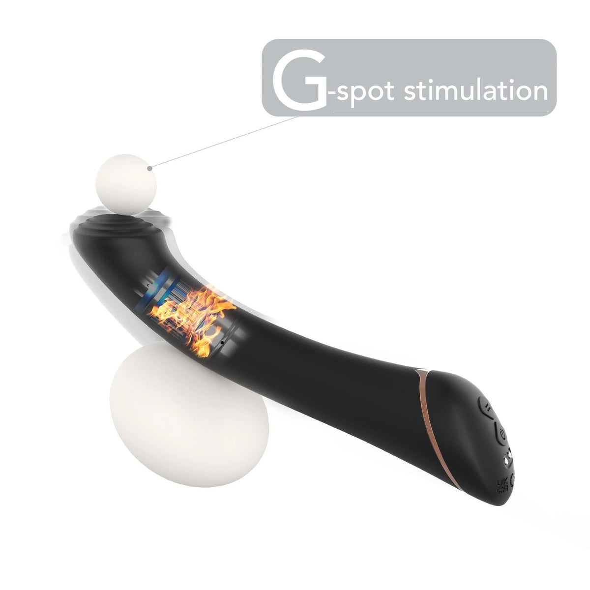 G-pont vibrátor Gwand 9 funkció – újratölthető, fekete | Favorites