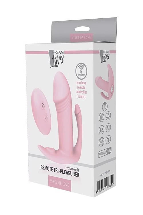 Plug anale Pleasurer – vibrante, con telecomando, rosa | Dream Toys