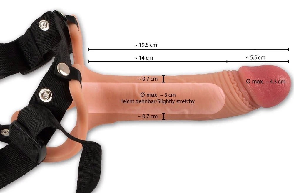 Strap-on 19.5 cm – nude | Realistixxx