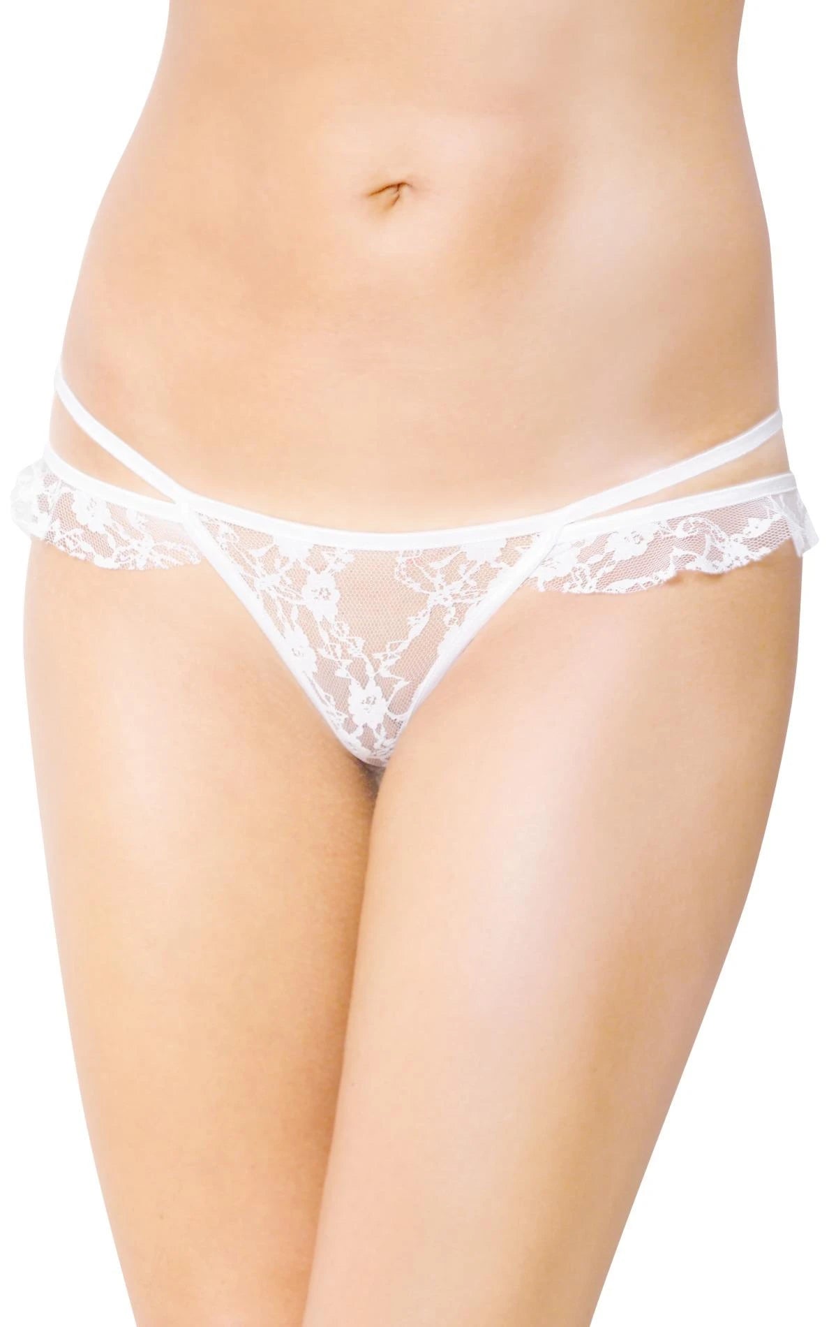 Cueca – com tiras, branca 89-5591244726 | SoftLine Collection