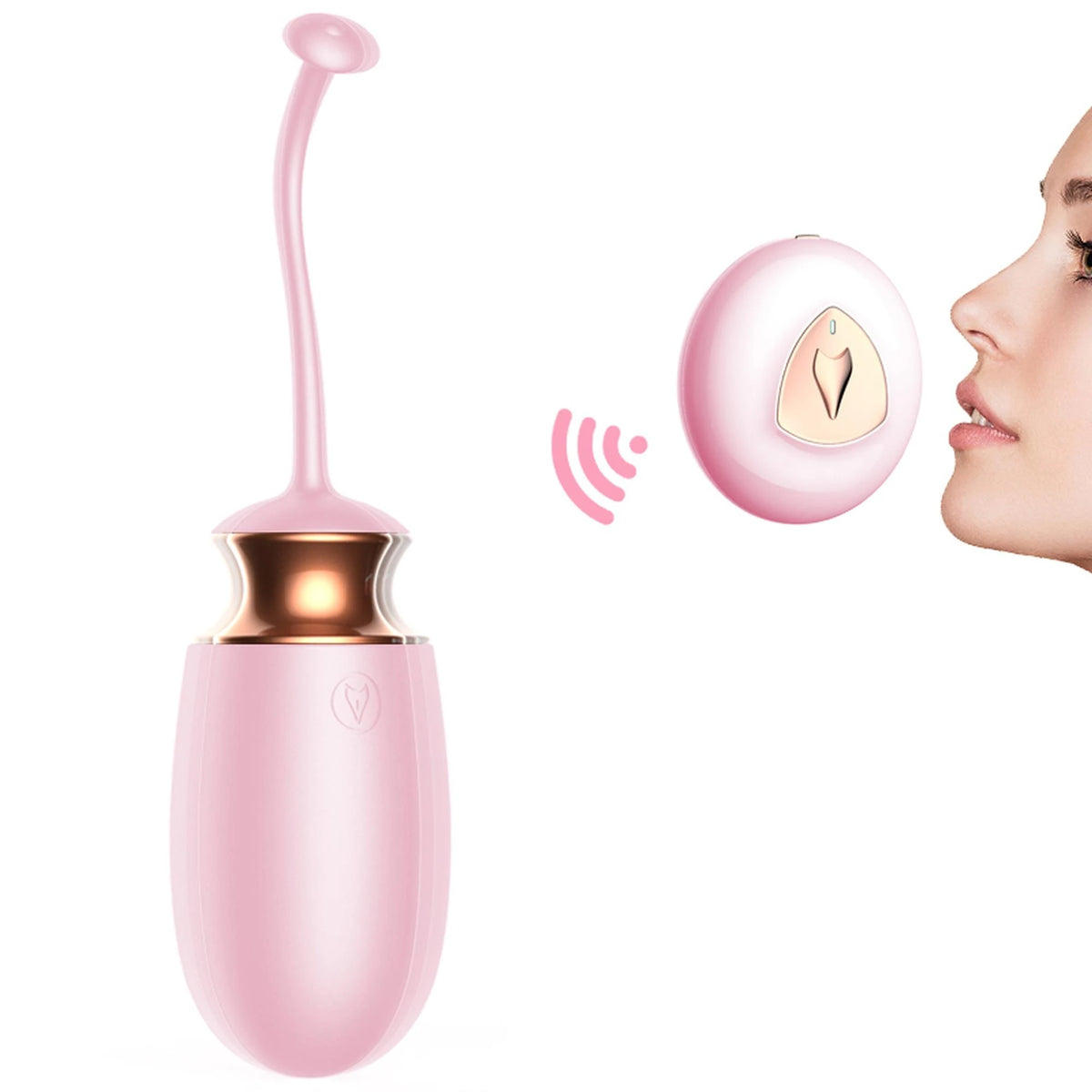 Ovo vibratório Voice 10 funções – com controlo remoto, recarregável, rosa | Favorites