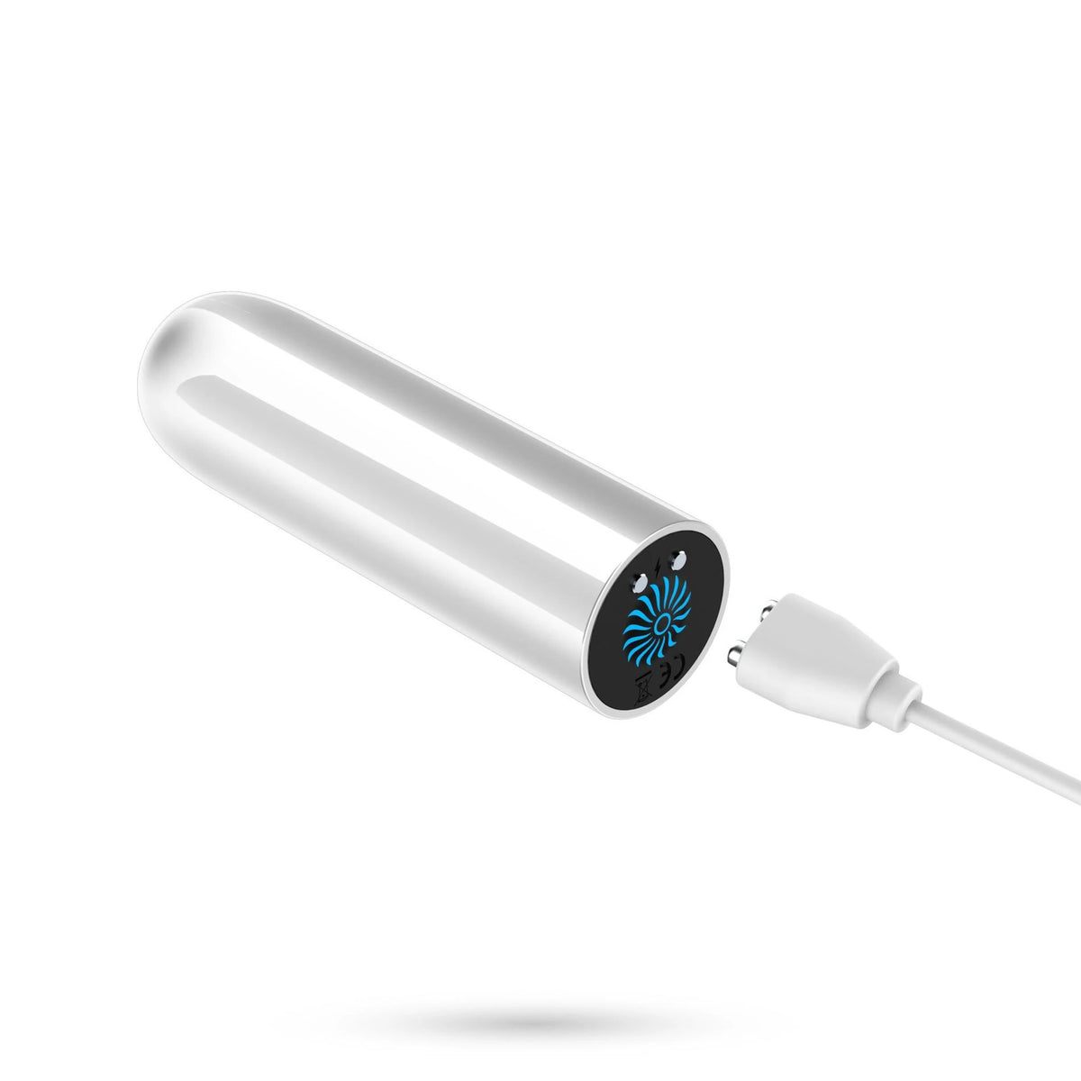 Vibratore bullet Quackers 10 velocità – ricaricabile, bianco | Crushious