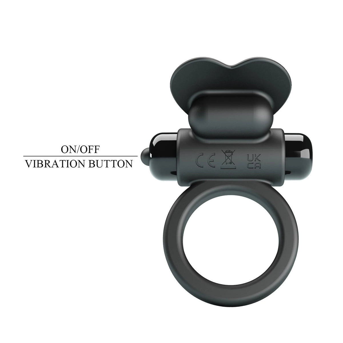 Anillo para el pene Vibrant Debonaire 10 funciones – vibrador, negro | Pretty Love