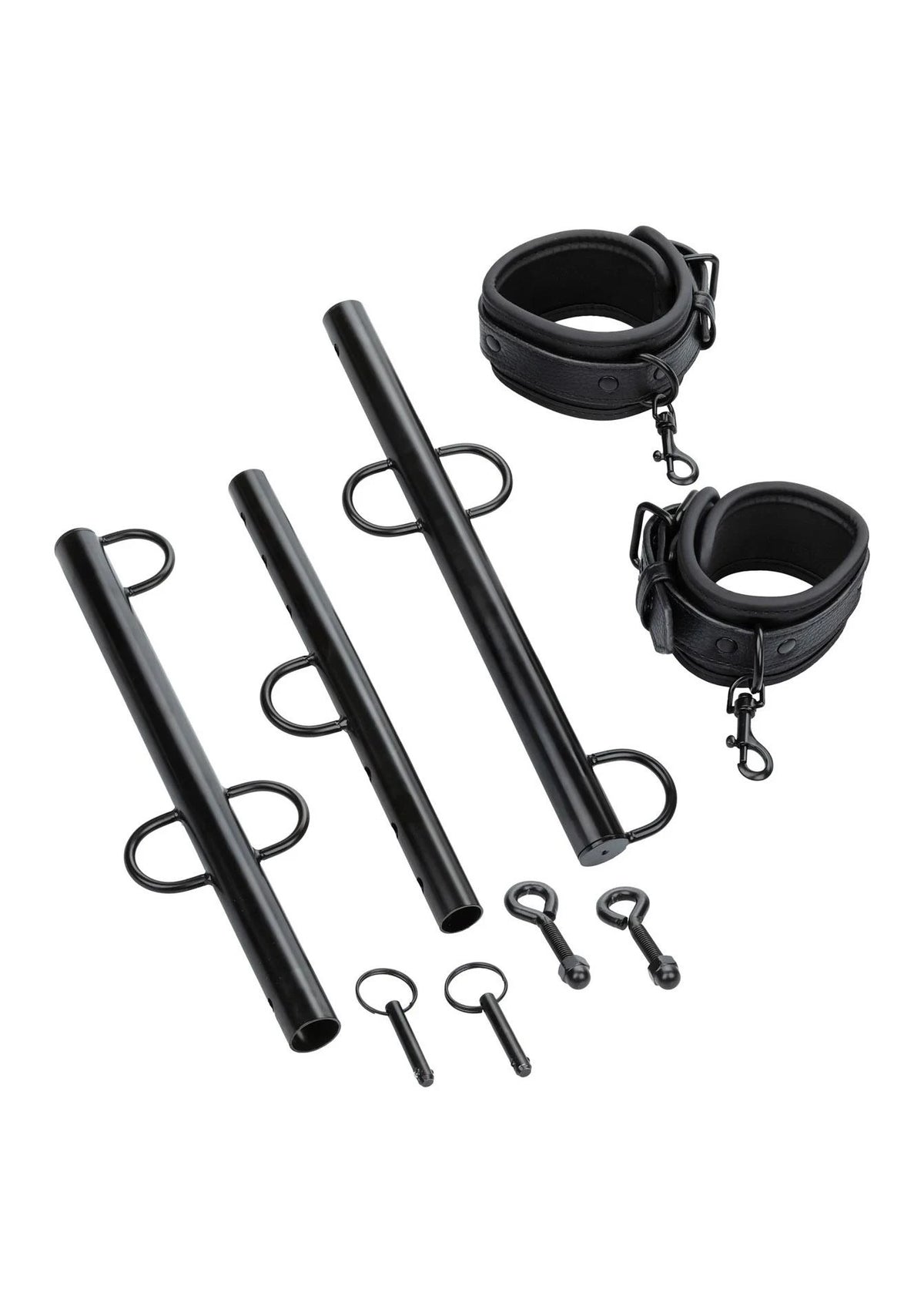 Costrizione bondage Spreader Bar with Cuffs – nera | Calexotics