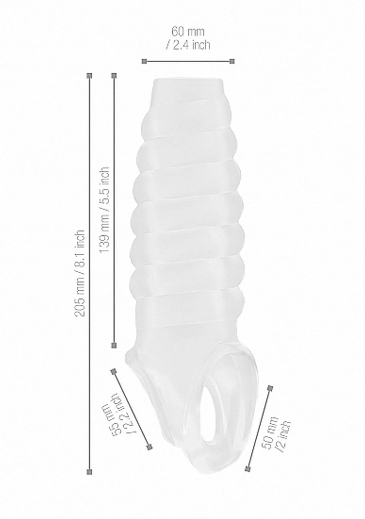 Guaina per il pene No.21 20.5 cm – trasparente | Sono