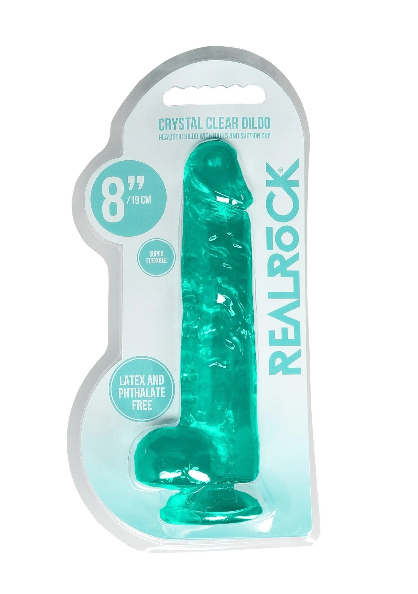 Gode réaliste avec testicules - 8"/21 cm