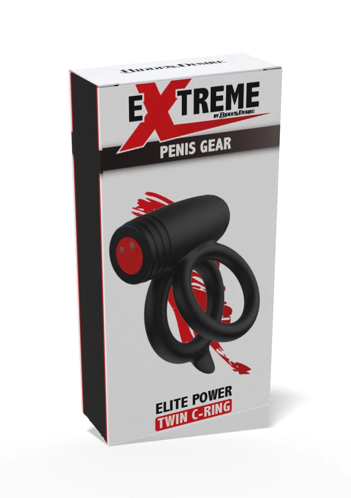 Anello fallico Elite 10 funzioni – vibrante, doppio, nero | Hidden Desire